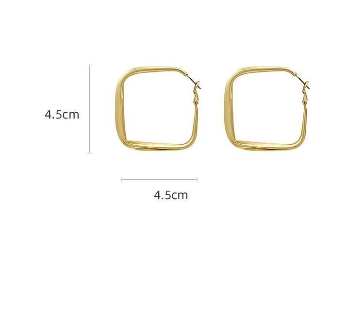 Oversized Square Earrings