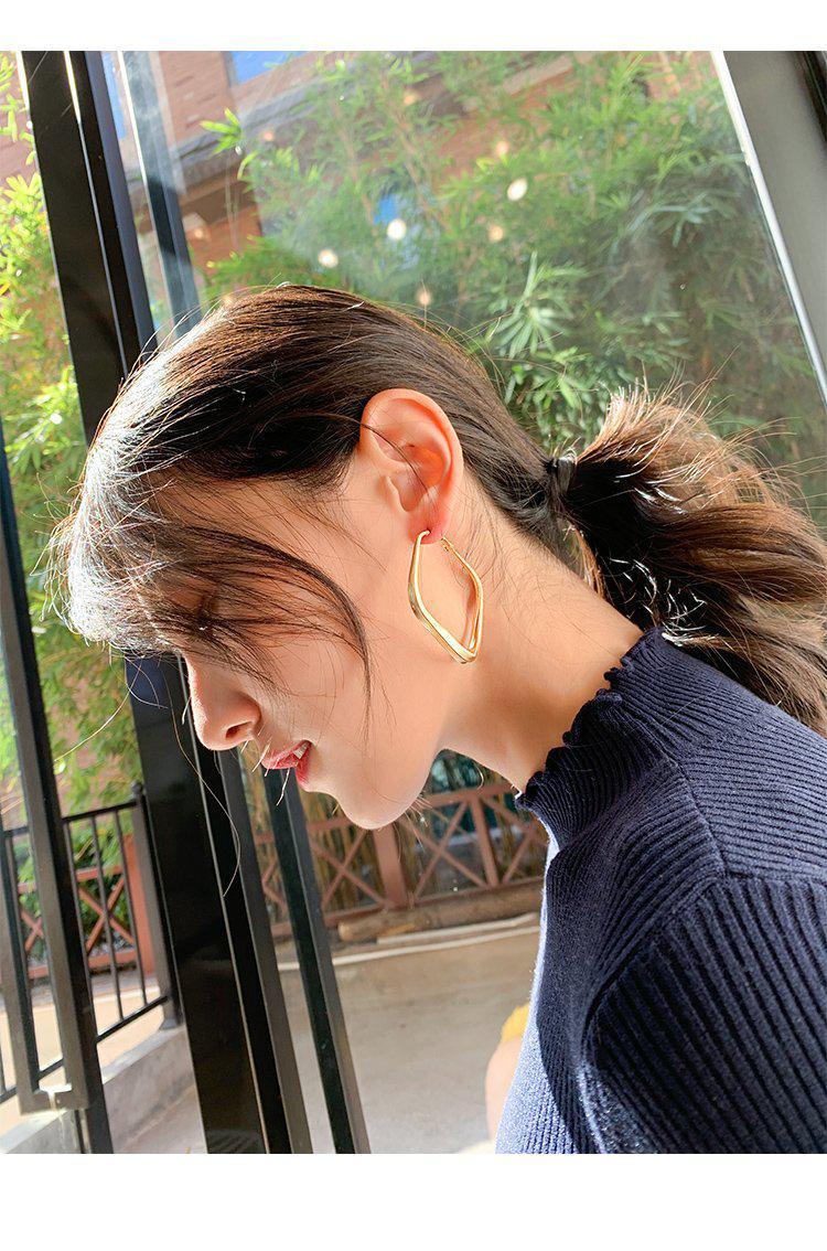 Oversized Square Earrings