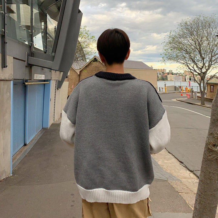 Oversized Stitching Sweater