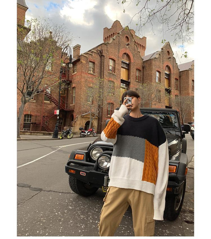Oversized Stitching Sweater