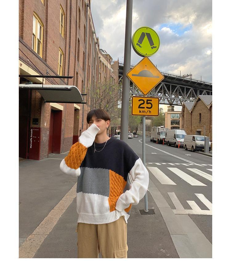 Oversized Stitching Sweater