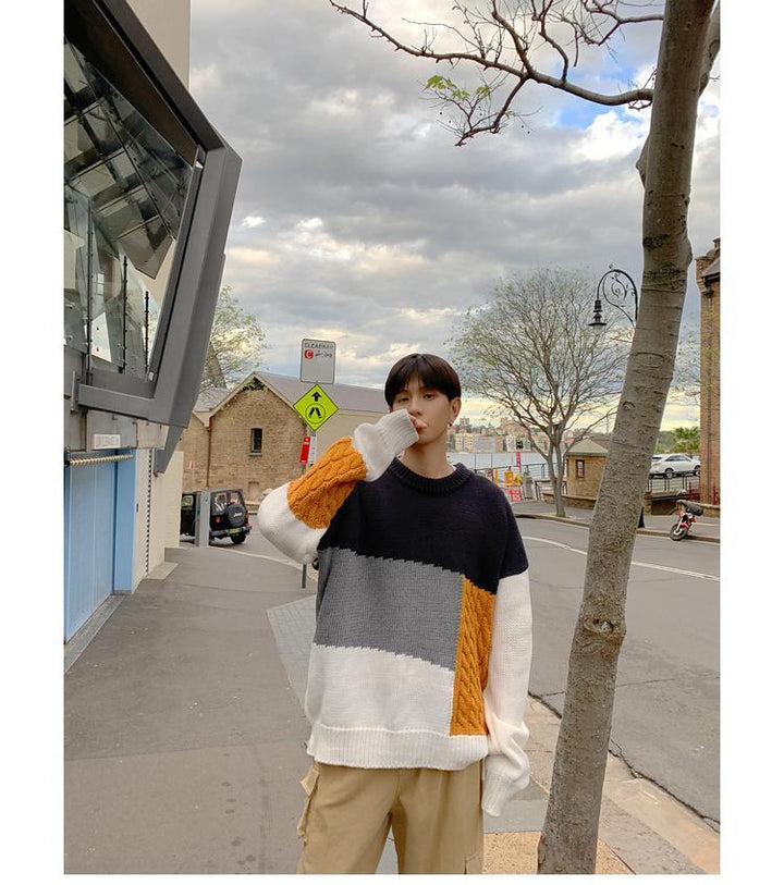 Oversized Stitching Sweater