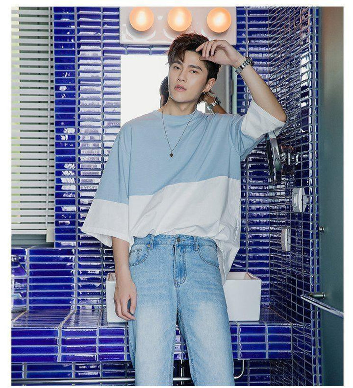 Oversized Two Color T-Shirt