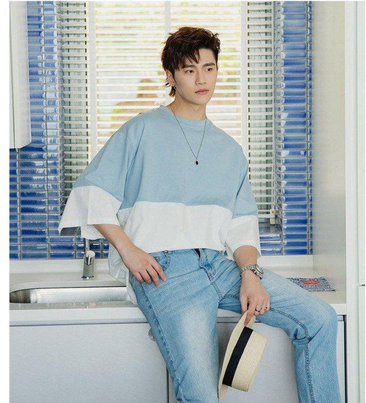 Oversized Two Color T-Shirt