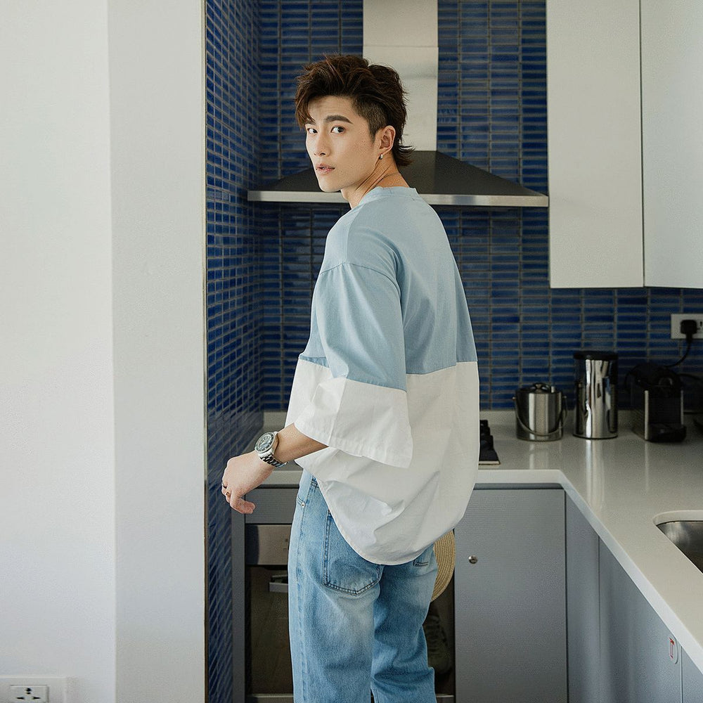 Oversized Two Color T-Shirt