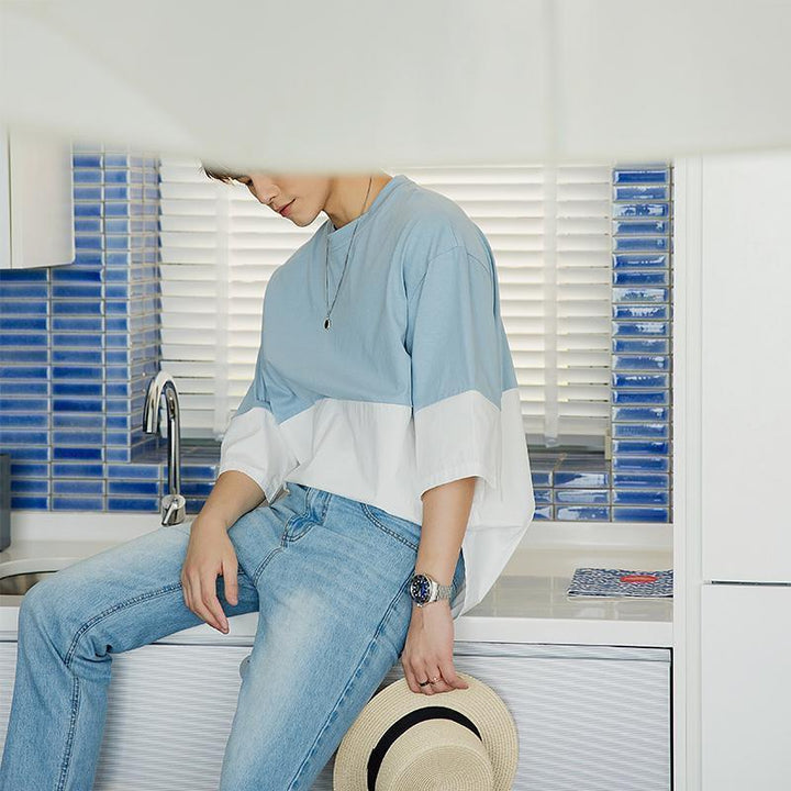 Oversized Two Color T-Shirt