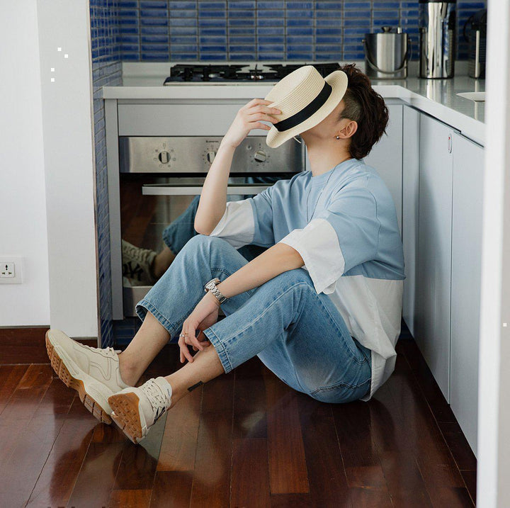 Oversized Two Color T-Shirt