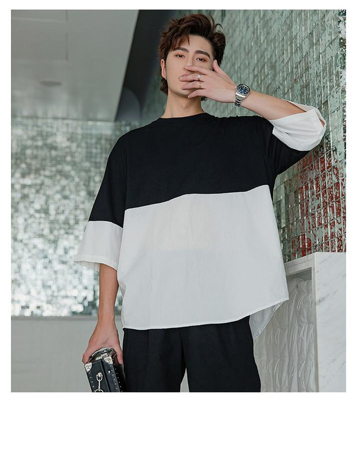 Oversized Two Color T-Shirt