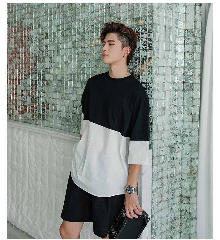 Oversized Two Color T-Shirt