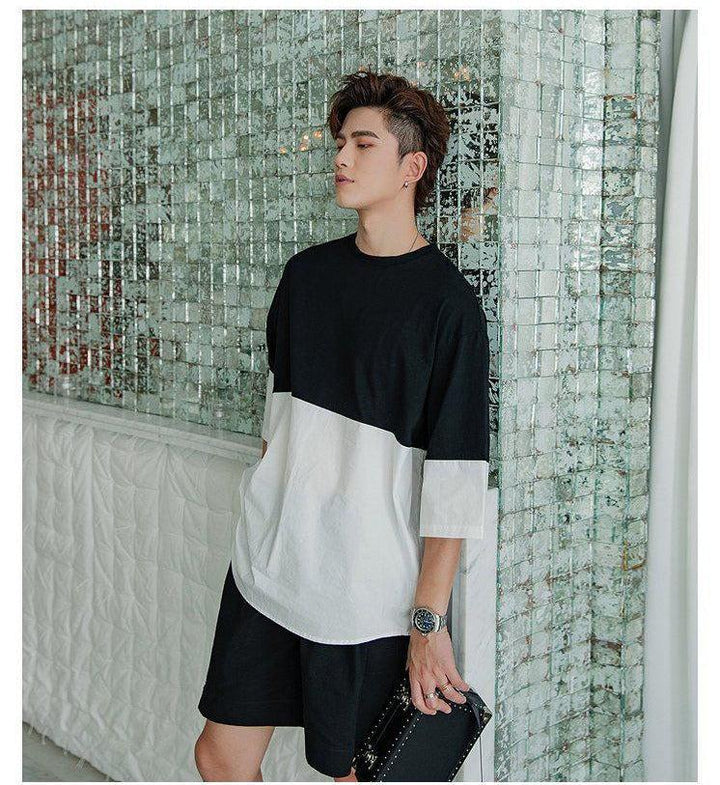 Oversized Two Color T-Shirt