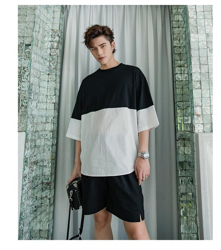 Oversized Two Color T-Shirt