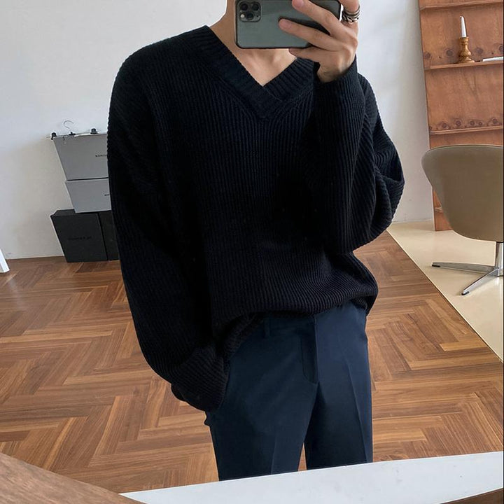Oversized V-Neck Sweater