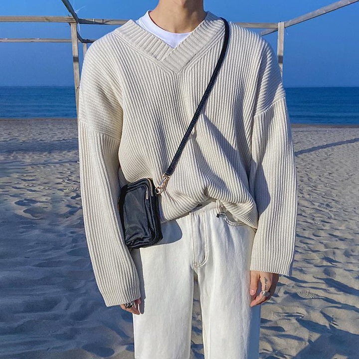 Oversized V-Neck Sweater