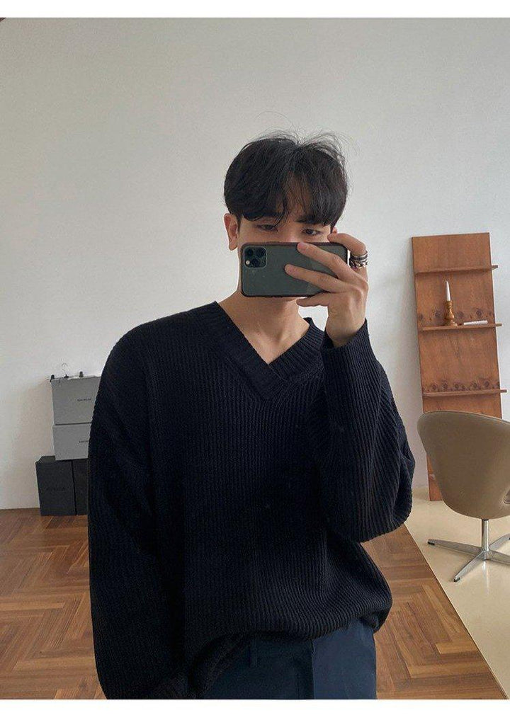 Oversized V-Neck Sweater