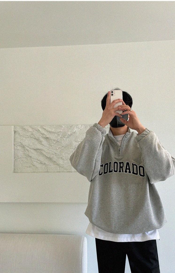 Oversized Zip Sweatshirt