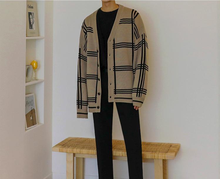 Korean cardigan deals male