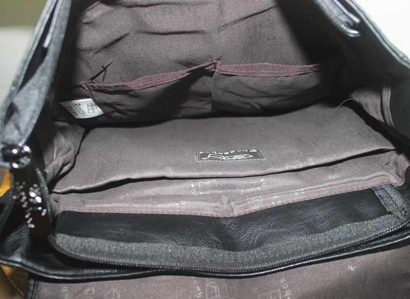 Pu Leather College Backpack