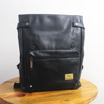 Pu Leather College Backpack