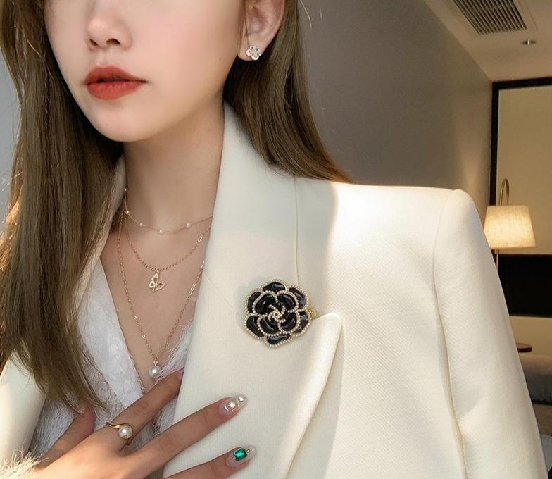 Pearl Camellia Brooch