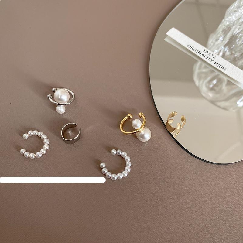 Pearl Ear Bone Clip Without Pierced