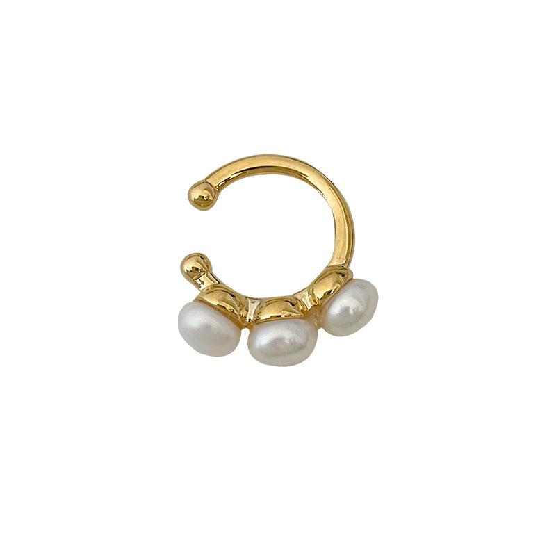 Pearl Hoop Ear Clip