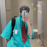 Pin Flower Loose Shirt