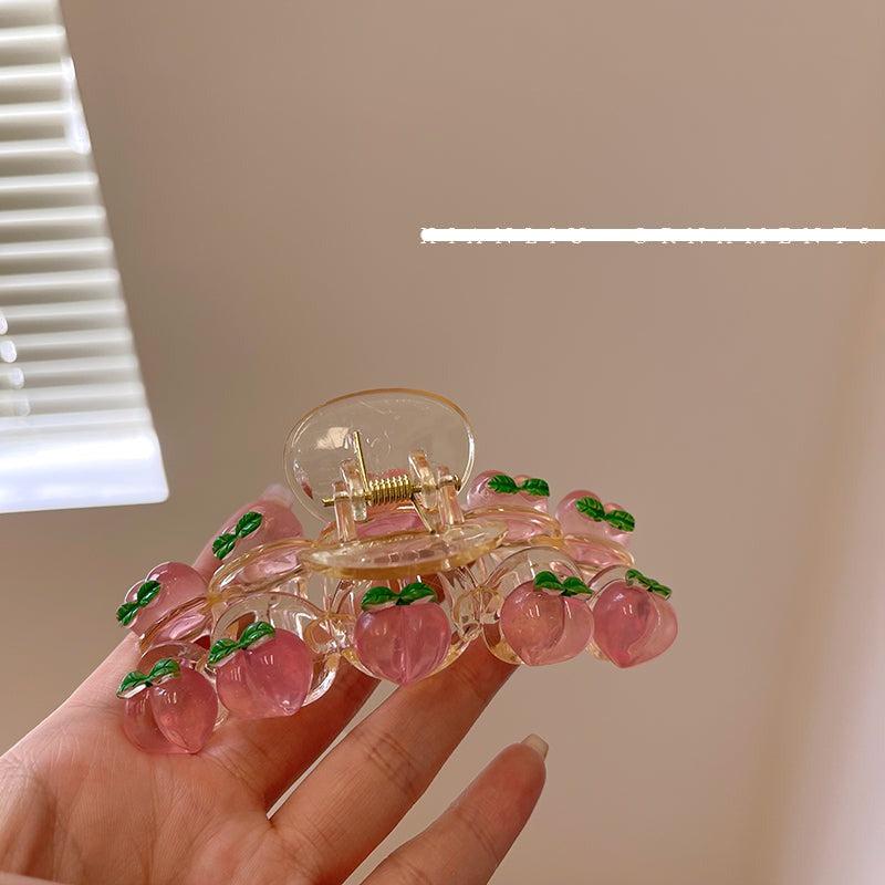 Pink Acrylic Hair Claw Clip