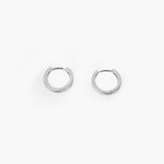 Plain Silver Narrow Earrings