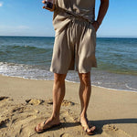 Pleated Stripe Top & Shorts