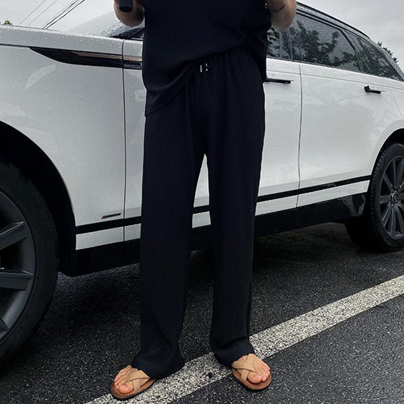 Pleated Stripe Top & Shorts