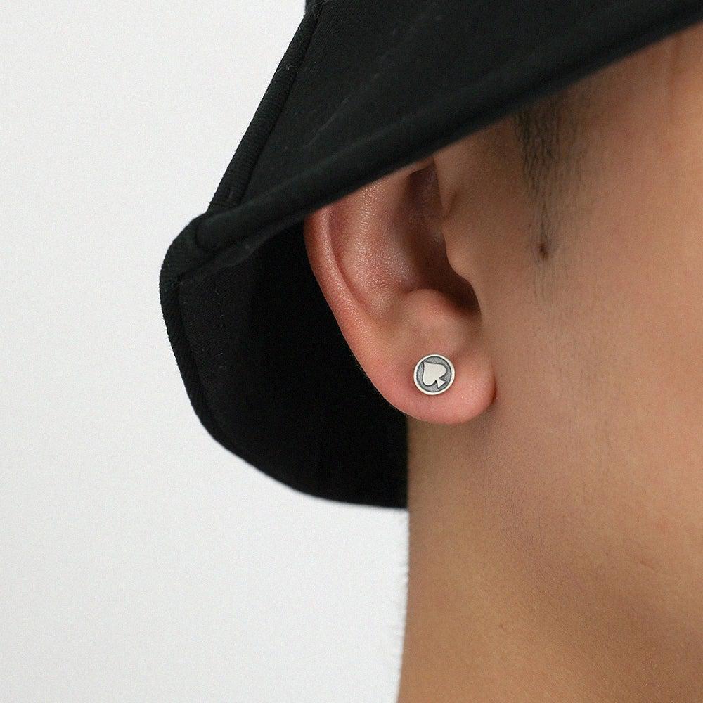 Poker Heart Shape Earrings