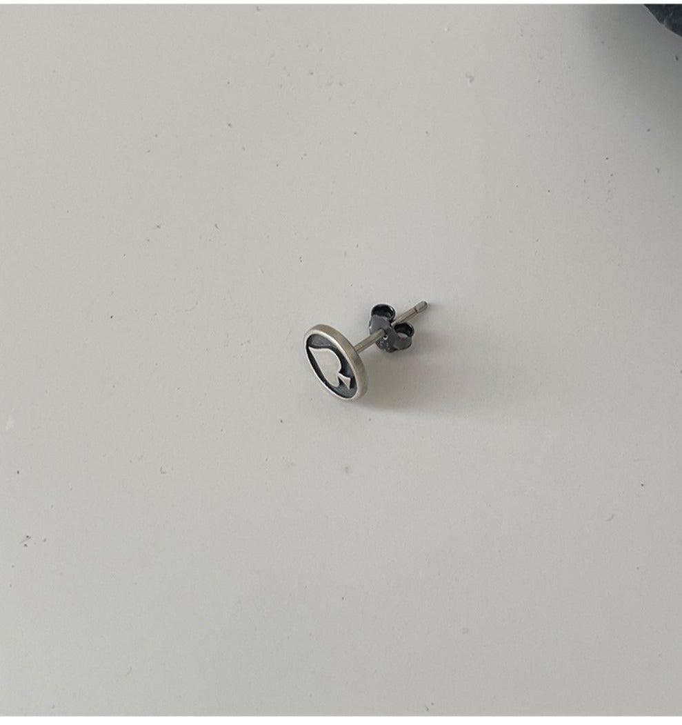 Poker Heart Shape Earrings