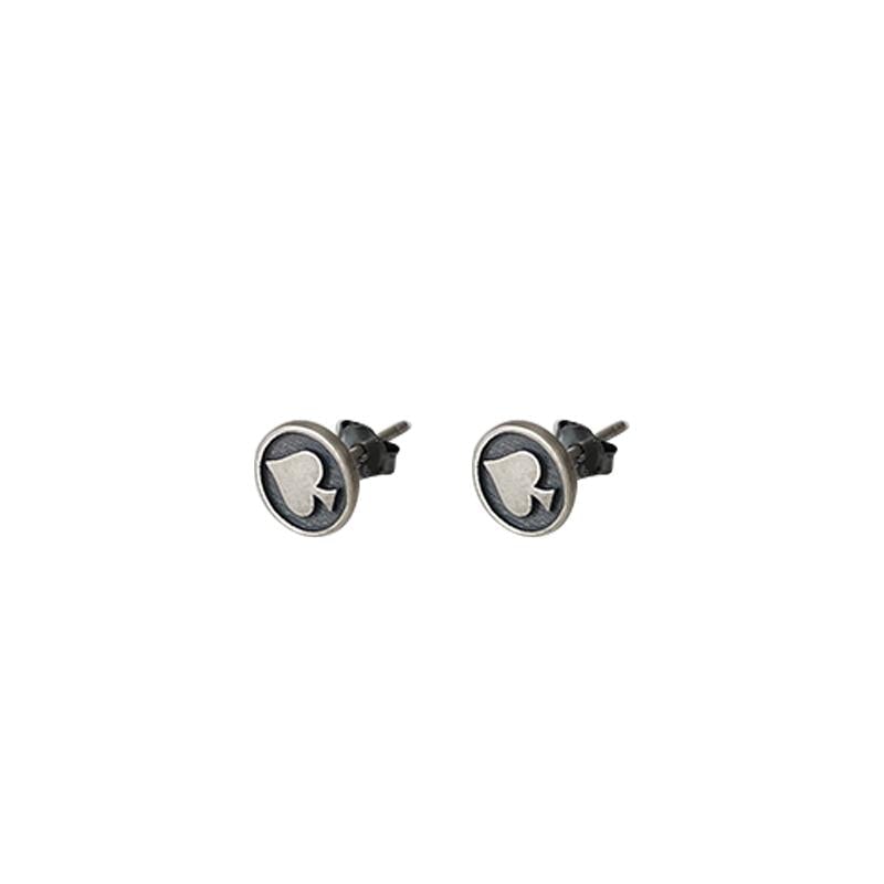 Poker Heart Shape Earrings