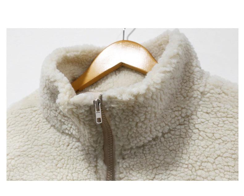 Polar Fleece Lapel Pullover