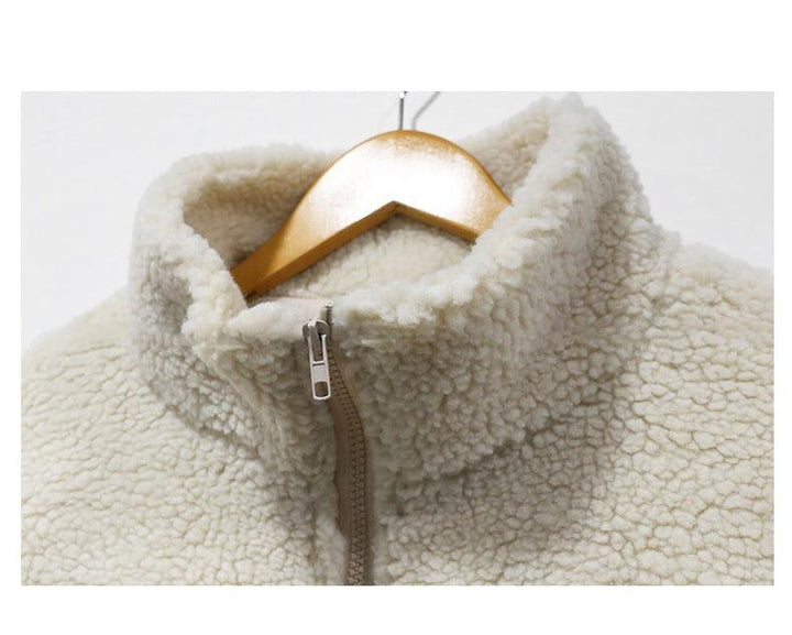 Polar Fleece Lapel Pullover
