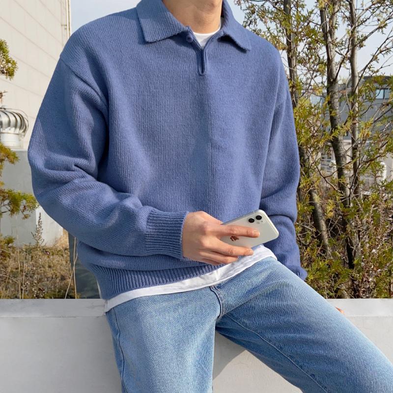 Polo Sweater - The Korean Fashion