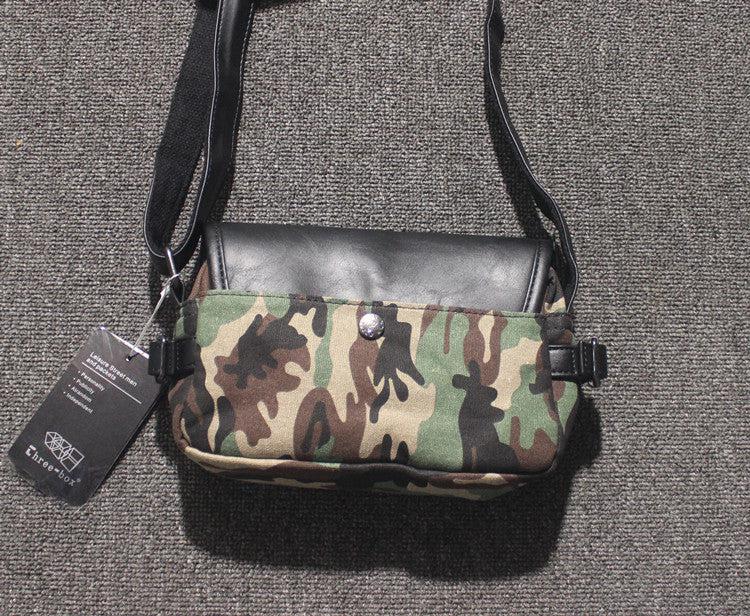 Printed Canvas Crossbody Bag
