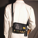 Printed Canvas Crossbody Bag