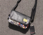 Printed Canvas Crossbody Bag