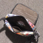 Printed Canvas Crossbody Bag