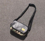 Printed Canvas Crossbody Bag