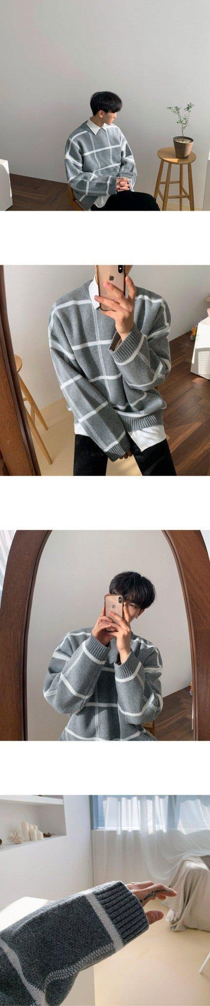 Pullover Plaid Sweater