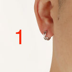 Punk Chunky Hoop Chain Earrings