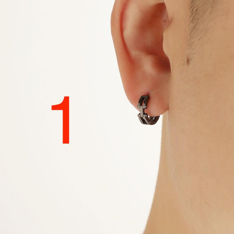 Punk Chunky Hoop Chain Earrings