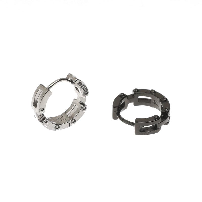 Punk Chunky Hoop Chain Earrings