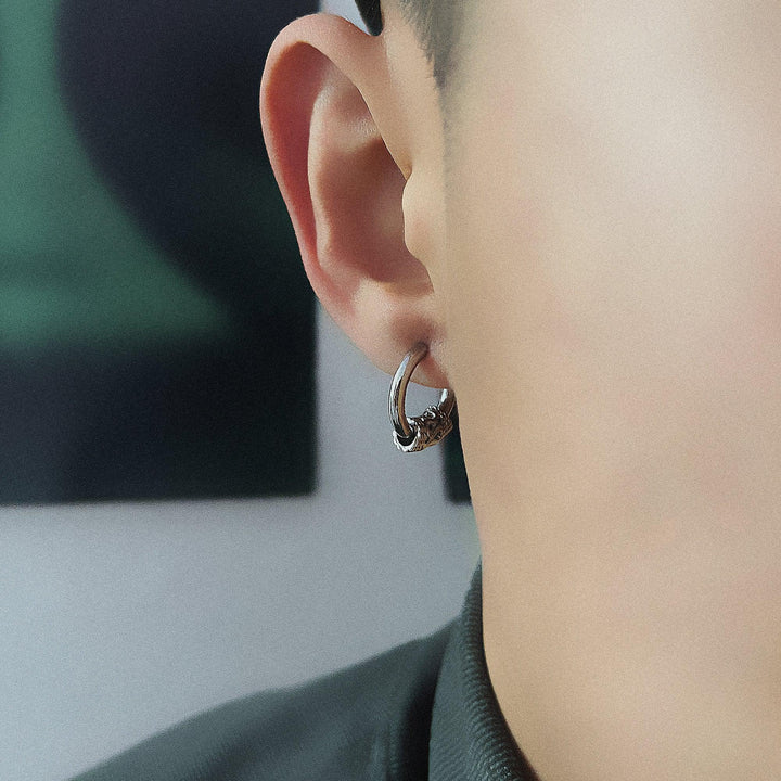 Punk Chunky Hoop Earrings