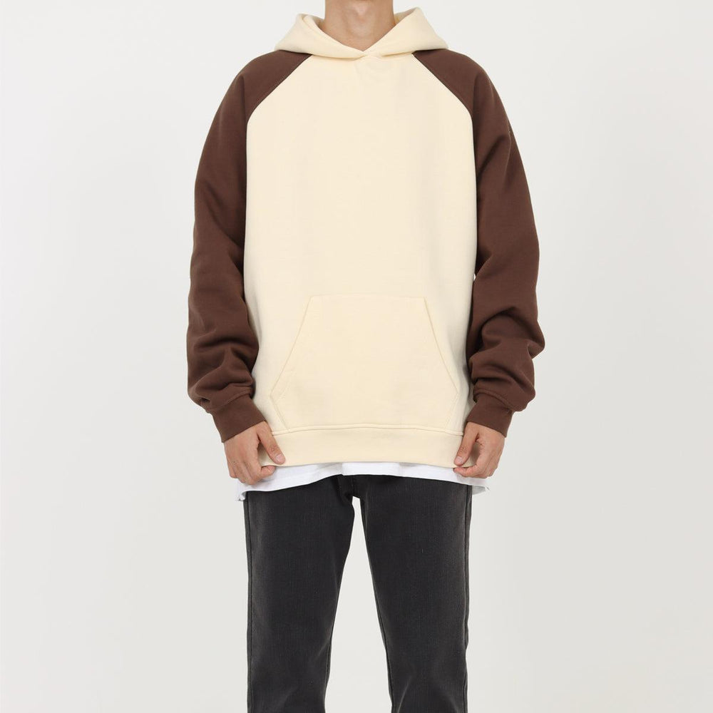 Raglan Shoulder Velvet Hooded Sweater