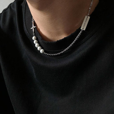 Stainless Steel Double Layer Necklace/Bracelet | Streets of Seoul | Men's  Korean Style Fashion