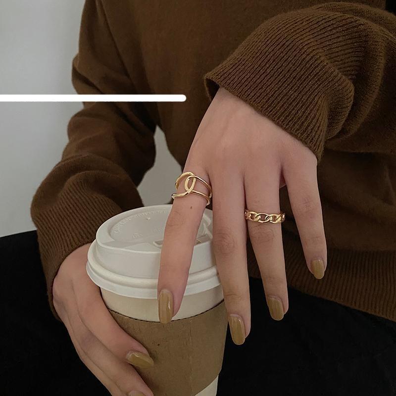 Retro Cross Open Ring