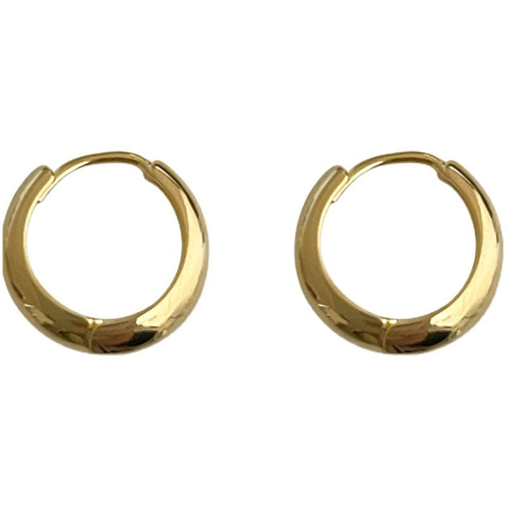 Retro Gold Hoop Earrings